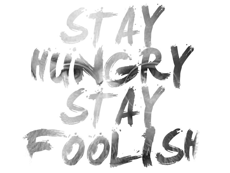 Stay Hungry Stay Foolish by Mike Halligan on Dribbble