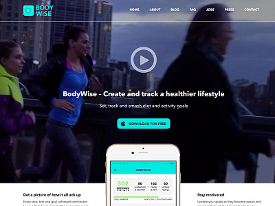 Bodywise Landing Page app bodywise landing page