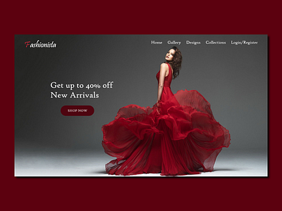 Fashionista (Web App UI) part 1 adobe xd design ecommerce app ui web design
