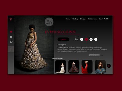 Fashioniasta (Web app UI) Part 2 adobe xd design ecommerce web app ui webdesign