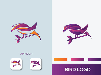 Bird Logo abstact app app design app logo design bird bird icon bird illustration birdlogo birds branding color logo flat graphicdesign icon illustraion lineart logo design minimal unique logo