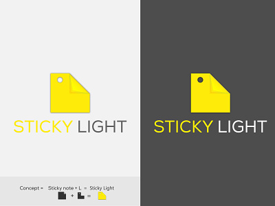 STICKY NOTE LOGO || modern Logo