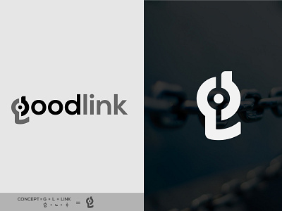 G+L logo for Goodlink || Link or Technology Modern Logo
