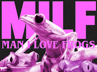 man i love frogs design graphic design illustration typography