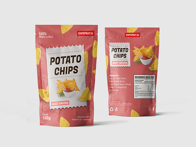 chips potato animation branding design icon illustration illustrator logo