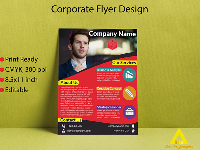 Corporate Flyer Design adobe illustrator corporate flyer flyer flyer design graphic design print design professional flyer unique flyer