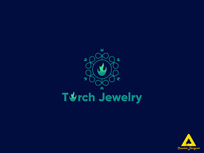 Torch Jewelry Logo Design business logo creative logo elegant design elegant logo graphic design jewelry jewelry logo logo logo design logodesign logos logotype minimalist logo torch unique logo