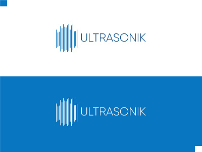 ULTRASONIK- Minimal Abstract Logo abstract logo business logo creative graphic logo design logotype minimal design minimal logo minimalist logo science symbol