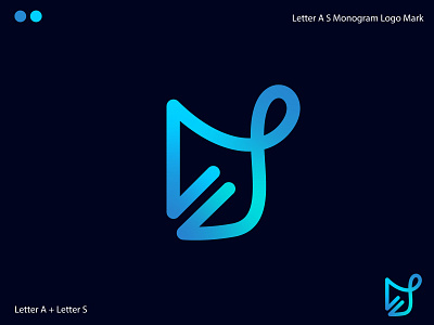 Letter A S Monogram Logo Mark