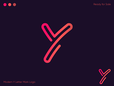 Modern Y Letter Mark Logo