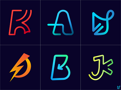 Modern Logofolio : Modern Letter Mark Logo Collection Vol. 2