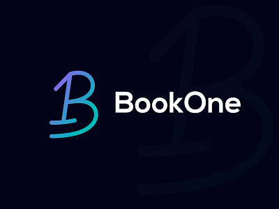 BookOne ll Modern B Letter Logo