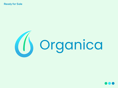 Organica- A Modern O Letter Mark Organic Logo