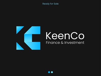 Modern K C Letter Mark Financial Company Logo