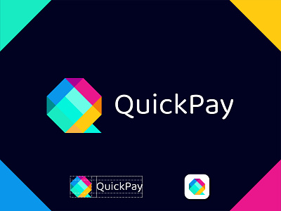 Modern Q Letter Mark Payment App Logo