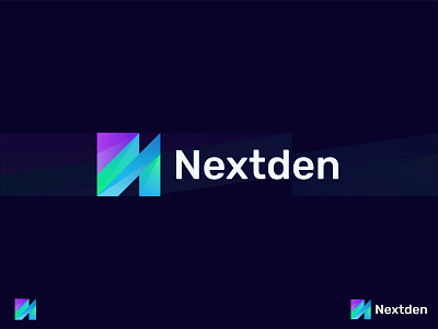 Modern N Letter Geometric Real Estate Logo