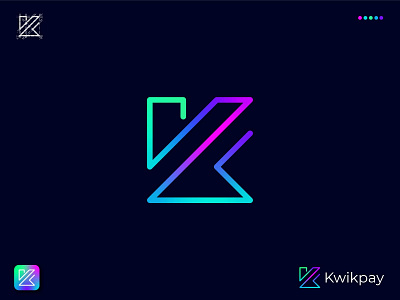 Modern Minimal K Letter Abstract Logo