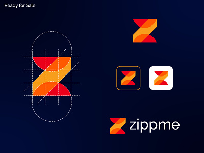Modern Z Letter Overlay Abstract Logo