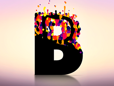 B 36 type app flat font icon illustration letter logo typography ui vector web