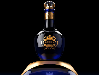 Royal Salute Whisky 3d branding cgi design illustration marketing product visualization whiskey whisky