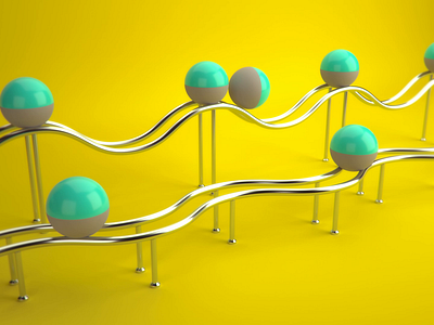 Rolly Ball Loop 3d animation cgi gif loop meditation stress visualization