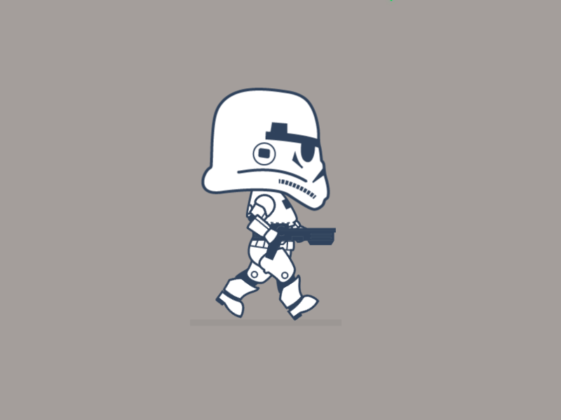 Stormtrooper animation gif loop star wars stormtrooper walk