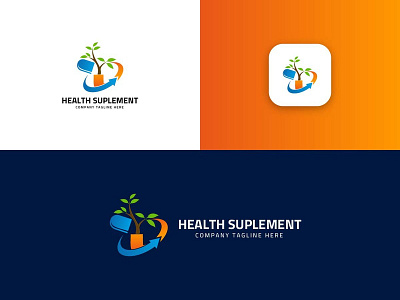 #128 Health Suplement Logo Design Template branding business businesscard businesscards design graphicdesign graphics logodesign visitingcard