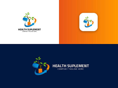 #128 Health Suplement Logo Design Template