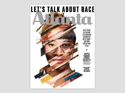 Atlanta Magazine Cover (April 2018) art atlanta collage colors cover editorial illustration magazine photo portrait race