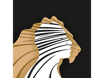 06 Lions animal art cover illustration leon bridges lion music portrait profile sony stripes zebra