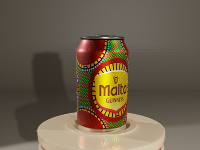 Malta Guiness Mockup 3d blender mockups product design