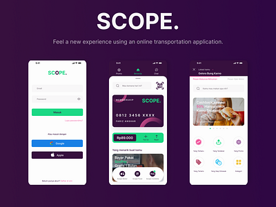 Online Transportation App - Scope.