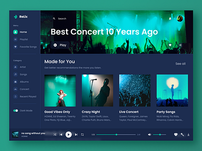 Exploration - Music Streaming Desktop App