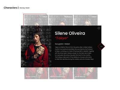 Netflix Money Heist design moneyheist netflix red redesign responsive web design thriller web webdesign