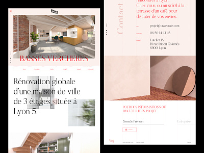 Craie craie - Architect & Design Studio architect architecture design interior design interior designer type typography ui webdesign website