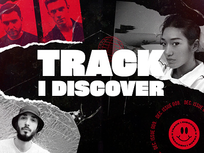 Track I Discover - Music platform black branding design logo music red type typography ui webdesign website
