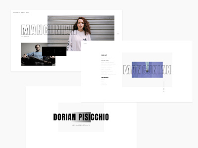 Dorian Pisicchio - Portfolio gradient light minimalist outline photography portfolio