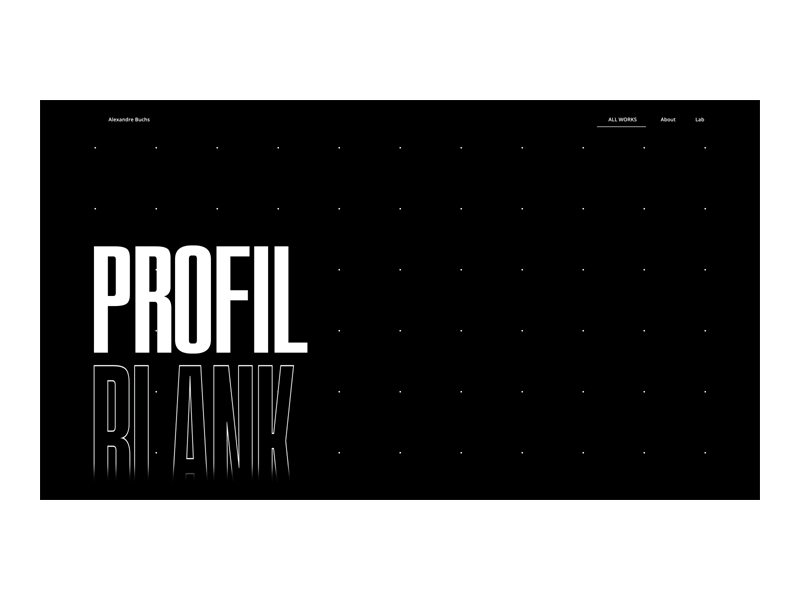 Developer Portfolio - Home Slider Animation animation black design graphic type typography ui ux webdesign website