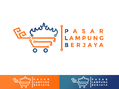 Pasar Lampung Berjaya Logo Design branding icon logo market modern traditional trendy