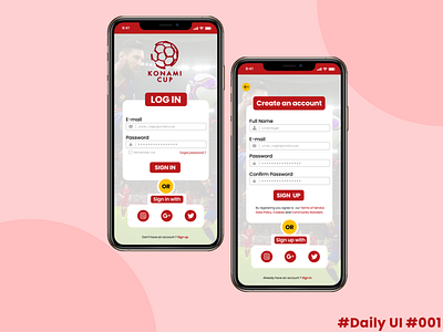 Daily UI #001 - SIGN UP app dailyui dailyui 001 design mobile mobileapp uiux web design website