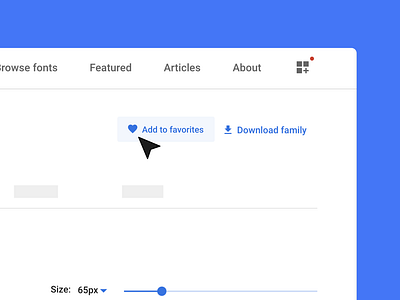 Add to favorites on Google Fonts