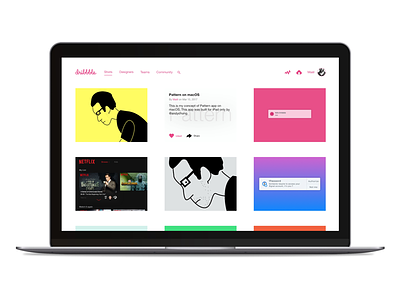 Dribbble Redesign dribbble redesign