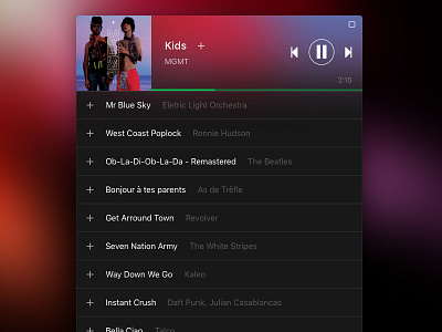 Spotify Small Player Concept