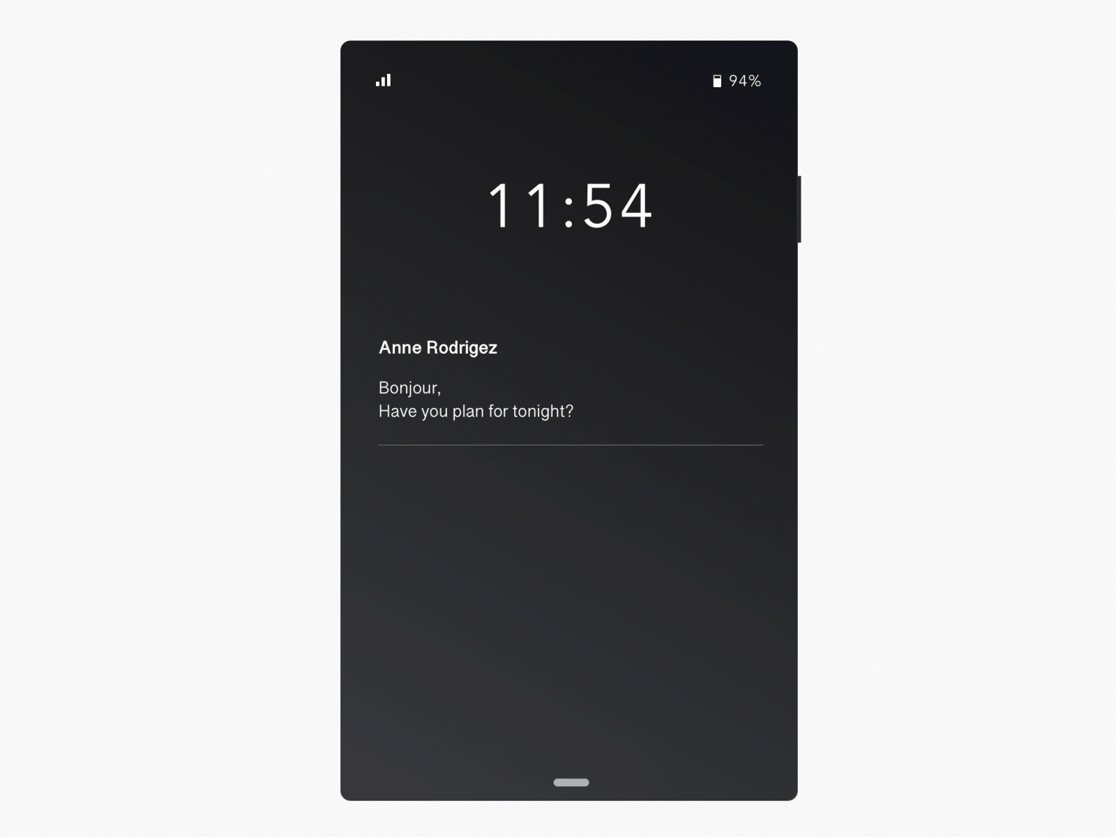 Minimalphone android concept minimalism mobile ui phone smartphone ui ui design