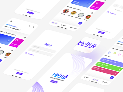 Helthy - Get healthier now. app health ui ui design ux ux design