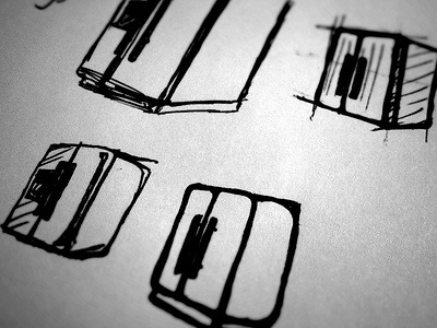 Fridge Thumbnail Sketches black doodle fridge ink pen sketch white
