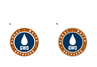 GWO Logo - Orange Color Options blue logo orange water