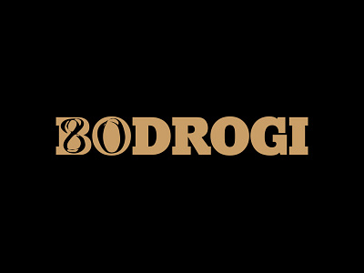 Bodrogi 80 logo book cover design logo typography