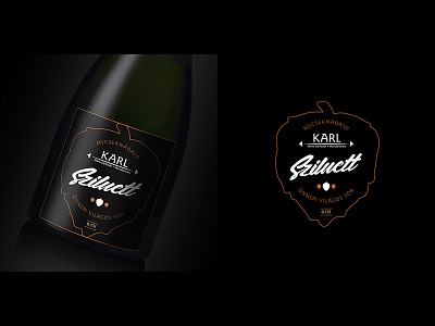 Beer label – Sziluett beer bottle handcrafted karl label