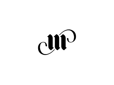 MP ambigram branding initial logo monogram